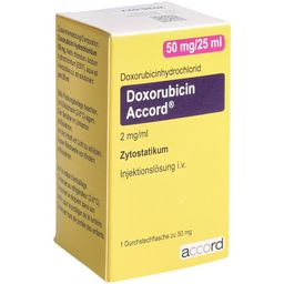 DOXORUBICIN Accord Inj Lös 50 mg/25ml Durchstf
