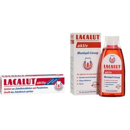 LACALUT aktiv Mundspül-Lösung + Zahncreme