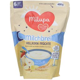 MILUPA Bonne Nuit Bouillie de lait complet aux fruits