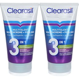 CLEARASIL® Crème nettoyante + gommage 3 en 1