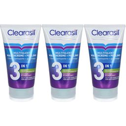 CLEARASIL® Reinigungscreme + Peeling 3 in 1