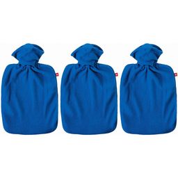 emosan Wärmflasche Klassik Vlies blau