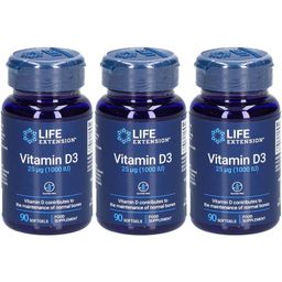 LIFE EXTENSION® Vitamine D3 25µg (1000 U.I.)