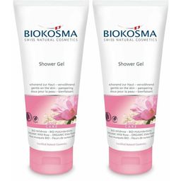 BIOKOSMA Duschgel Wildrose und Bio-Holunderblüte
