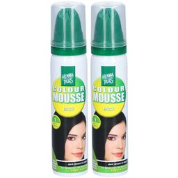 HENNA PLUS Colour Mousse Schwarz 1 75 ml x2