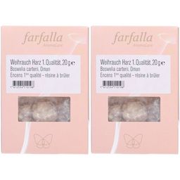 FARFALLA Räucherung Weihrauch 1 Qualität 20 g x2