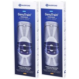 BAUERFEIND® GenuTrain® Genouillère avec bord en silicone taille 4 titan
