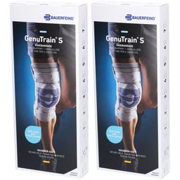 BAUERFEIND® GenuTrain® S Titanium Kniebandage Links Größe 3