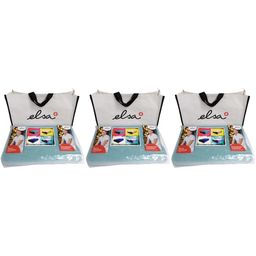 ELSA Coussin pour la nuque 50 x 11 cm Taie velours Bleu Clair