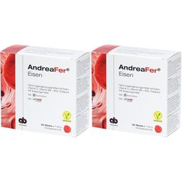 AndreaFer Eisen Ergänzung mit Eisen, Vitamin C, B6, B12 und Folsäure