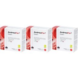 AndreaFer Eisen Ergänzung mit Eisen, Vitamin C, B6, B12 und Folsäure