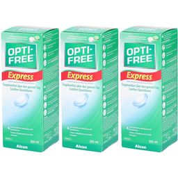 Alcon® Opti-Free Express Solution pour lentilles souples avec étui à lentilles
