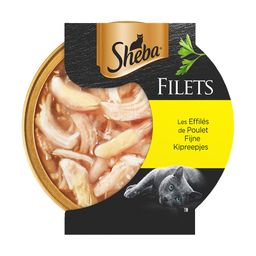 Sheba Filets – Effilés de poulet pour Chat Adulte