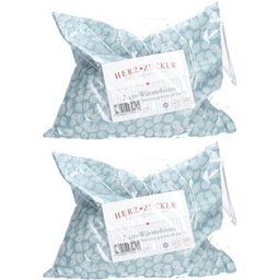 HERZZUCKER® Coussin Chauffant aux Graines de colza 26 x 21 cm Motif feuilles