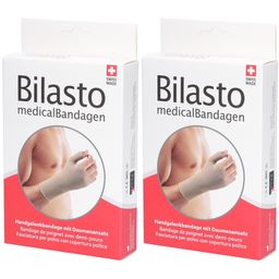 BILASTO Bandage de Poignet avec Demi-Pouce Beige XS