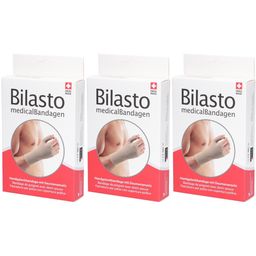 BILASTO Handgelenkbandage mit halbem Daumen Beige XS