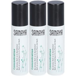SANAYA Roll On Aromatisch Bio & Bachblüten Konzentration