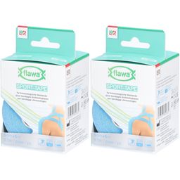 flawa® Sport Tape pour bandages kinésiologiques 5 cm x 5 m bleu