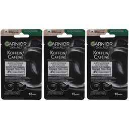 Garnier SkinActive Masque Tissu Yeux Anti-Poches Caféine Charbon