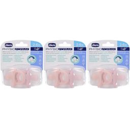 CHICCO Sucette Physioforma Doux Rose 2-6m