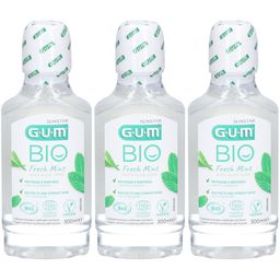 GUM BIO Mundwasser Minze & Aloe Vera - Vegan, Bio-zertifiziert
