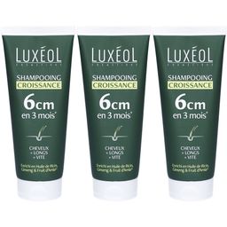 LUXÉOL Shampooing Croissance Cheveux +6 cm en 3 Mois Sans Sulfates