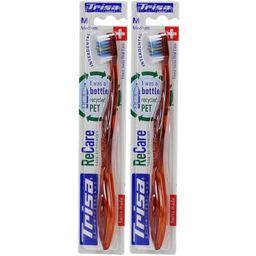 Trisa ReCare Brosse à dents Medium – Manche en plastique recyclé