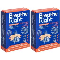 Breathe Right Bandelettes nasales Extra Forte Tan