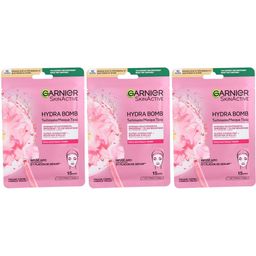 GARNIER SkinActive HYDRA BOMB Masque Visage Hydratant Sakura et Acide Hyaluronique