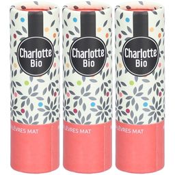 CHARLOTTE BIO Matter Lippenstift - Rosé-Rot