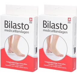 BILASTO Knöchelbandage mit offener Ferse Beige M