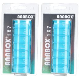 ANABOX Medikamentenspender 1x7 Türkis