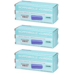 Sundo Rouleau de massage à picots bleu 15 cm ø6cm