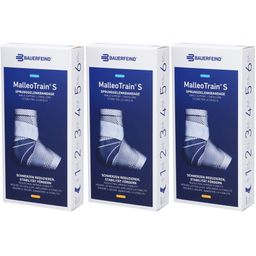 BAUERFEIND® Malleotrain® S Sprunggelenkbandage Größe 5 links Titan