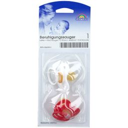 Sucettes Baby-Frank® 0-6 mois forme cerise blanc / rouge