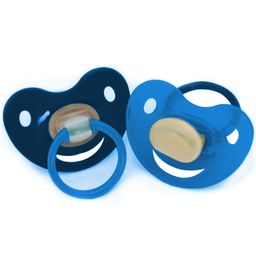 BABY-FRANK® Tétines forme cerise Gr. 2 6 - 18 mois bleu