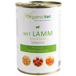 ORGANICVET Nourriture pour chiens sensitive agneau, millet et potiron