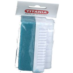 TITANIA® brosse à ongles + pierre ponce