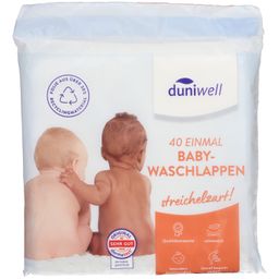 DUNIWELL Gant de toilette bébé jetable caressant