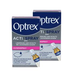 Optrex ActiSpray 2en1 pour les yeux secs et irrités double pack