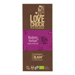 LOVECHOCK Blaubeere & Hanfsaat 85% Kakao