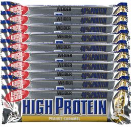 Weider 40% High Protein Low Carb, Peanut Caramel, Barre