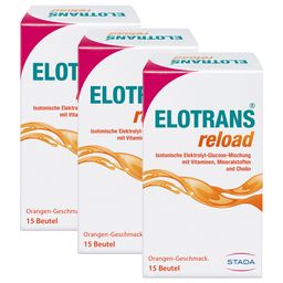 ELOTRANS® reload - Poudre à boire végétalienne - après une activité intense ou en cas d'épuisement, mélange isotonique d'électrolytes et de glucose