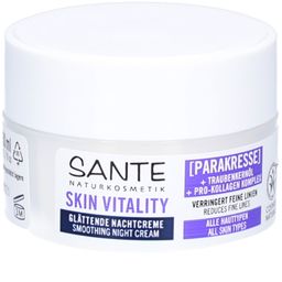 SANTE® Skin Vitality Crème de nuit lissante Cresson de Para & Huile de pépins de raisin