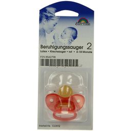 BABY-FRANK® Tétine en forme de cerise, grande, disque rouge