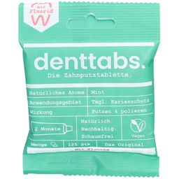 DENTTABS Comprimés brosse à dents Stevia-Menthe