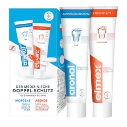 aronal® und elmex® Dentifrice Double protection