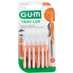 Bougie GUM® Trav-Ler® 0,9 mm orange avec bouchon