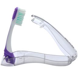 GUM® Brosse à dents de voyage pour orthodontiste, coupe en V, douce