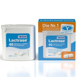 Lactrase® 18,000 - Laktase Tabletten bei Laktoseintoleranz, hochdosiert
